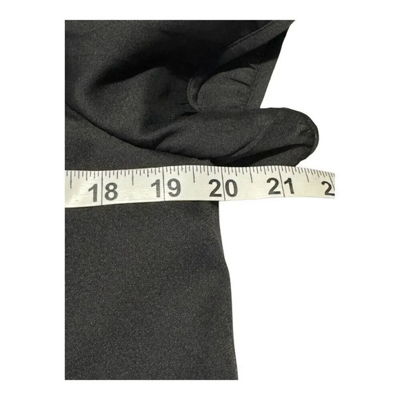 Ann Taylor LOFT Women’s Medium Black Short Sleeved Blouse - Picture 5 of 6